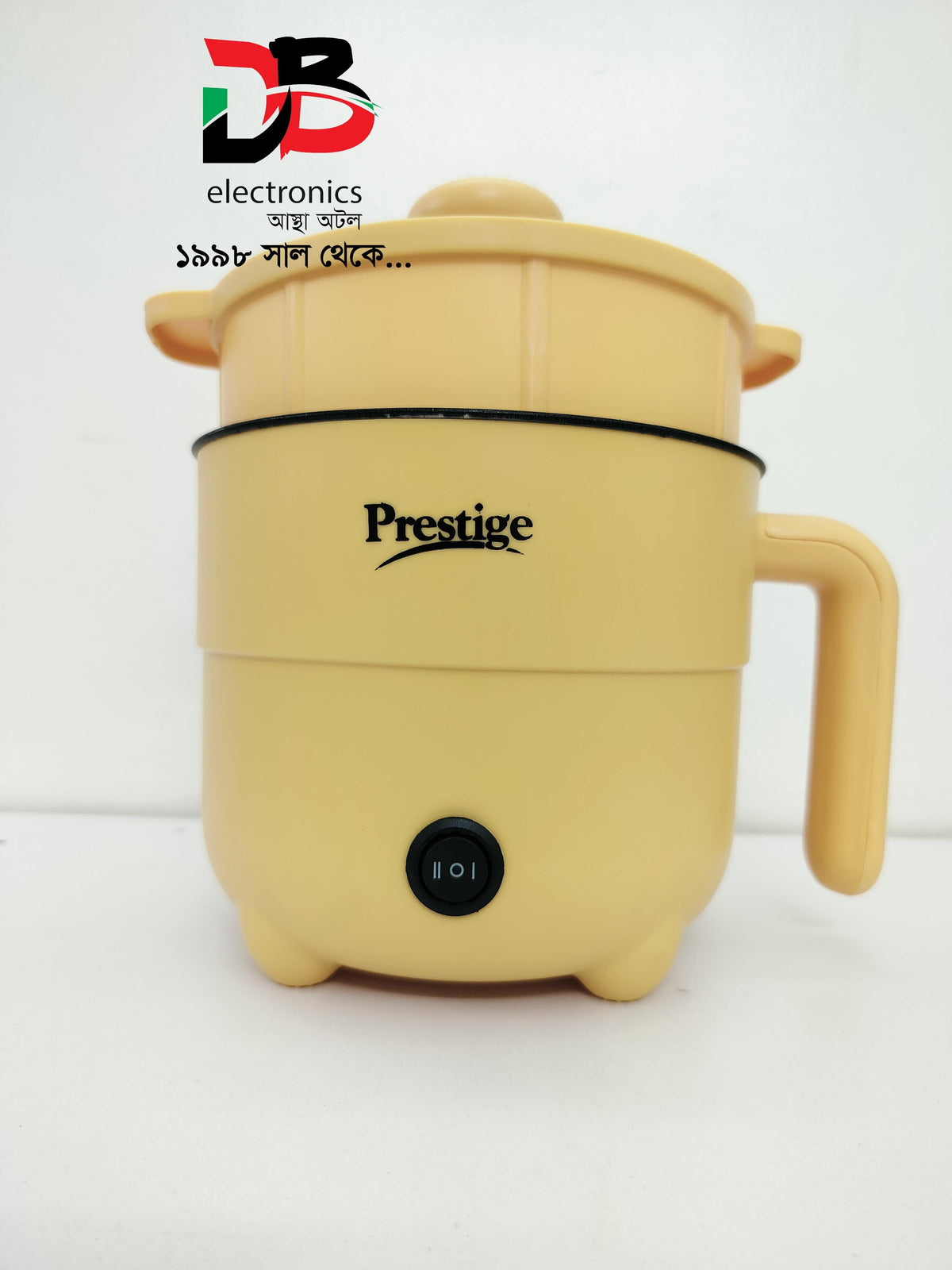 Multifunctional 900 Watt Electric Cooker Prestige With Steamer 02L , Service Warranty 02 Years.