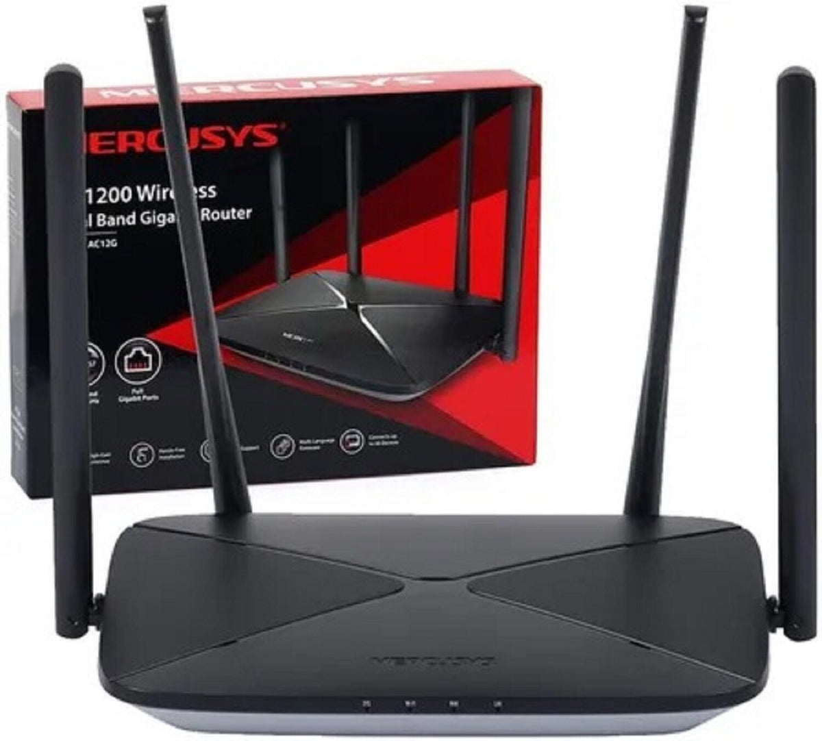 Router Mercusys AC12G AC1300 Wireless Dual Band (Warranty: 02 Years, Service waranty: 05 Years)