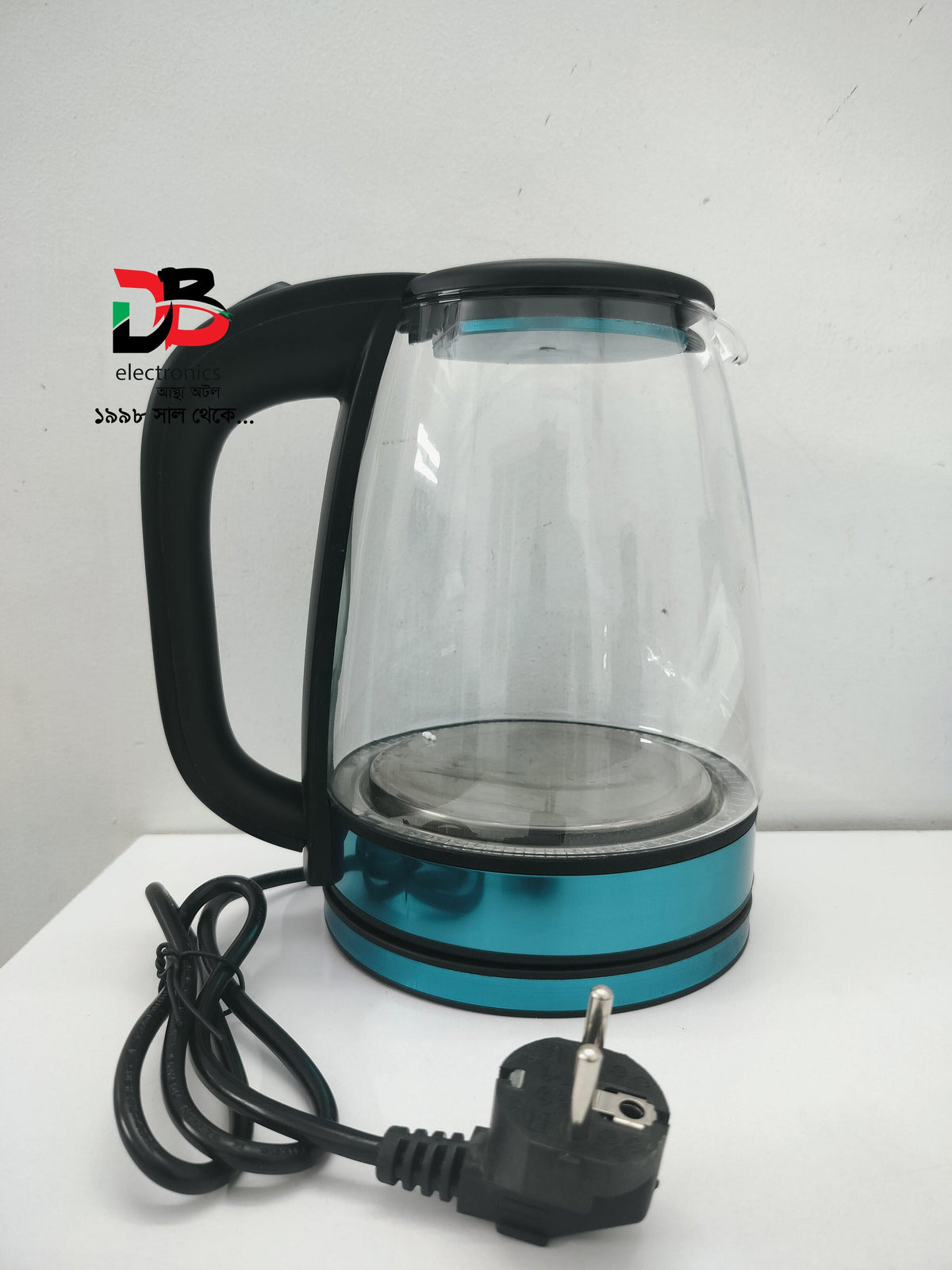 Electric Kettle Jaipaan ARE-015 2.0L Glass & Stainless Steel Cordless Kettle 1500W.