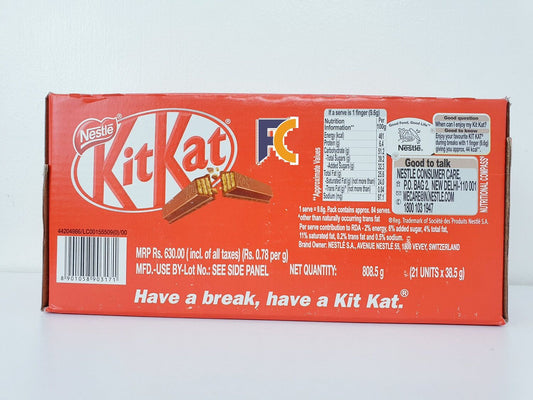Special KitKat - 4 fingers chocolate box 21 Piece -