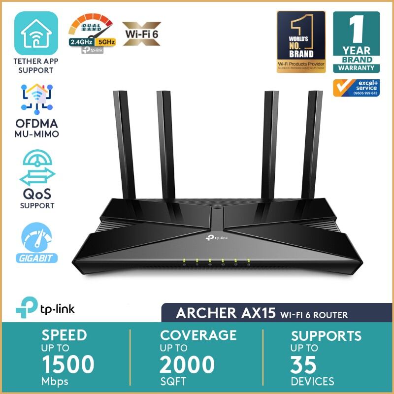 Router TP-Link Archer AX15 (Warranty: 02 Years, Service waranty: 05 Years)