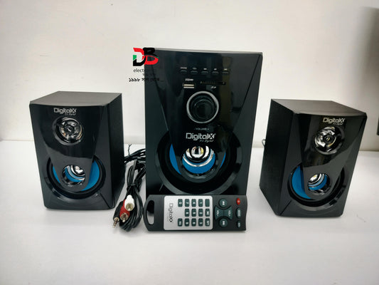 Speaker DigitalX X-L340BT 2.1CH Multimedia Speakers [W/ or W/O Bluetooth] (Warranty: 02 Years, Service waranty: 05 Years)