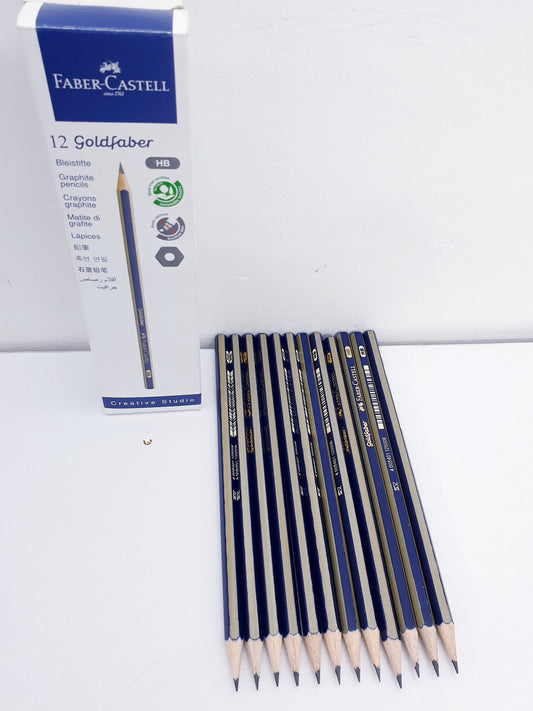 Faber-Castell Gold Faber HB Pencils- 12 Pcs