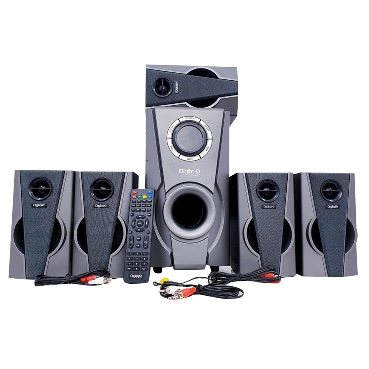 Speaker DigitalX X-M1008BT 5.1 Sound with LED Warranty: 02 Years & Service Warranty: 05 Years.