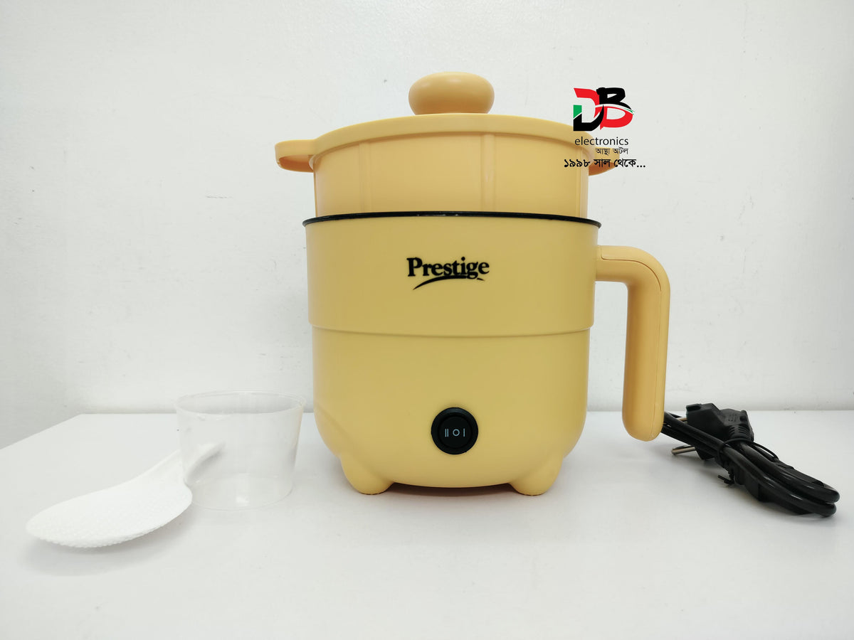 Multifunctional 900 Watt Electric Cooker Prestige  With Steamer 02L , Service Warranty 02 Years.