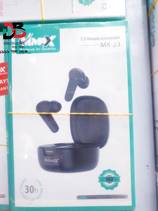 Earbuds MMAX MX-23 Wireless Bluetooth 5.3 TWS Earbuds with 30H Battery & LED Display.