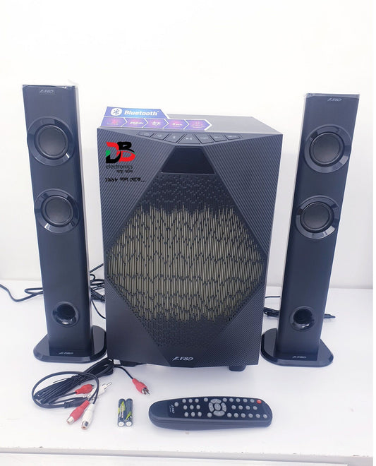 Speaker F&D 2:1 Bluetooth TV Soundbar T-300X Warranty: 01 Year Warranty.