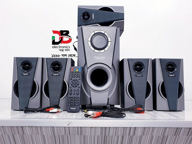 Speaker DigitalX X-M1008BT 5.1 Sound with LED Warranty: 02 Years & Service Warranty: 05 Years.