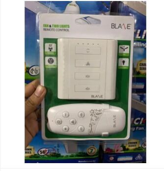 Click Remote Control Switch - 1 Fan with Regulator and 2 Light