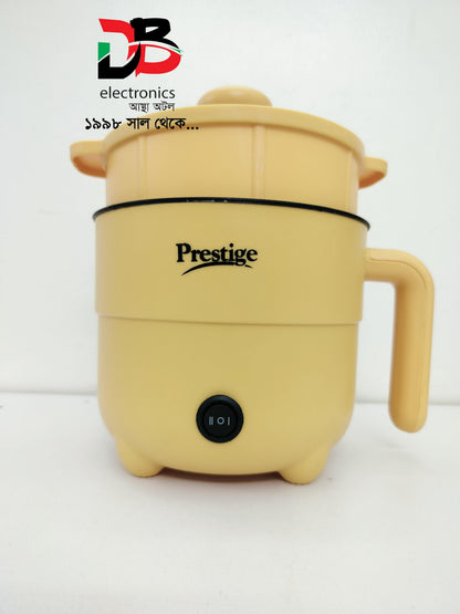 Multifunctional 900 Watt Electric Cooker Prestige  With Steamer 02L , Service Warranty 02 Years.