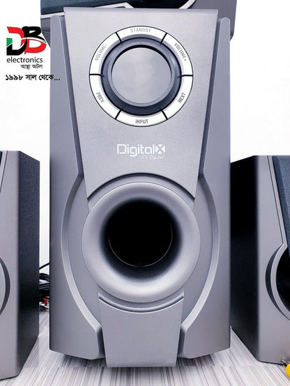 Speaker DigitalX X-M1008BT 5.1 Sound with LED Warranty: 02 Years & Service Warranty: 05 Years.