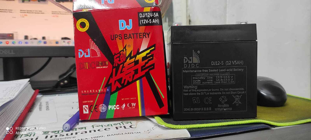 Battery DJ / Goldkey 12V 5Ah Lead Acid/Dry Cell Battery For Dc Fan, Warranty: 06 Months