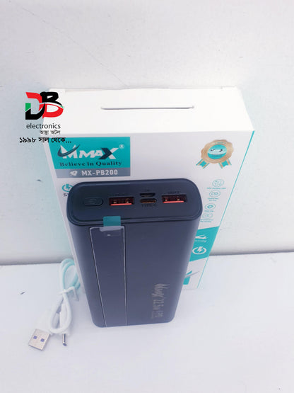 Power Bank MMAX MX-PB200 20000mAh | 22.5W Super Fast Charging | LED Display.