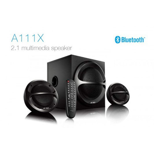 Speakers F&D 2.1 Channel Multimedia Bluetooth A111X Warranty: 01 Year Warranty.