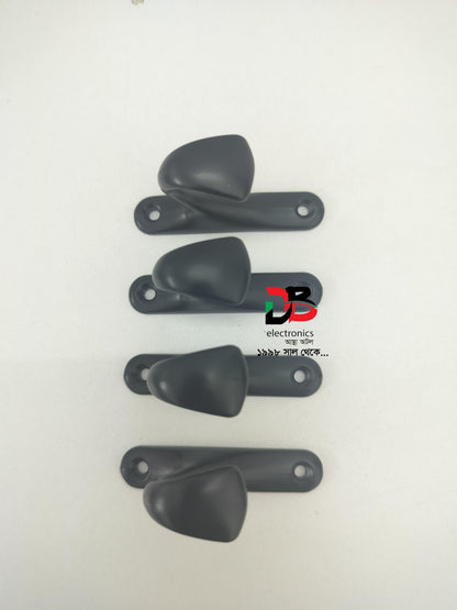 Stylish Wall Mounted Hooks Contemporary Metal Single Coat Hooks (4 Piece)