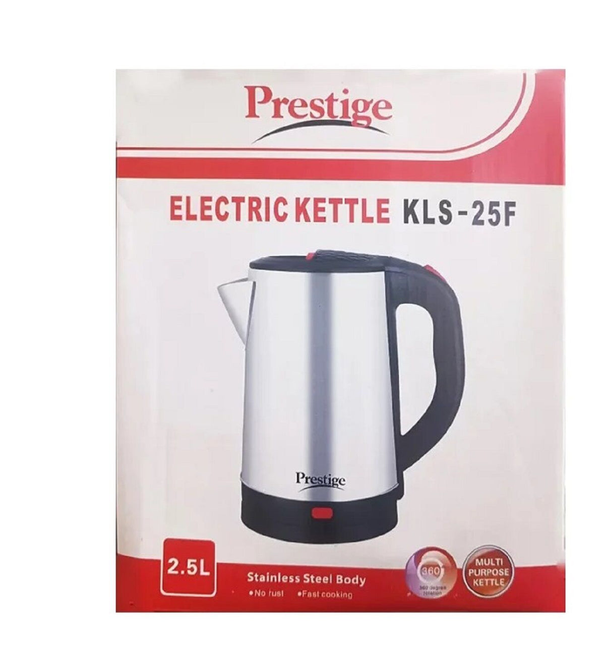 Electric Kettle Prestige 2.5 L Service Warranty 02 Years.