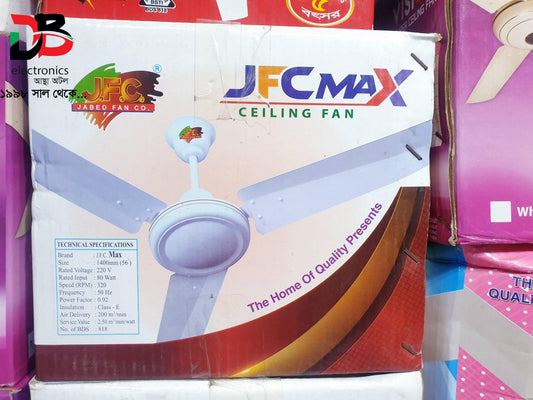 Ceiling Fan JFC Max 56 Inch. Replacement Warranty: 05 Years & Service Warranty: 10 Years.