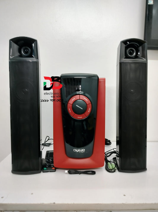 Speaker DigitalX X-F980BT 2.1CH Multimedia Speakers [W/ or W/O Bluetooth] (Warranty: 02 Years, Service waranty: 05 Years)