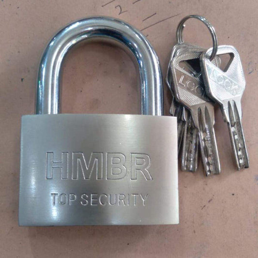 70mm Padlock With 4 Keys Top Security Lock HMBR, Service Warranty 02 Years