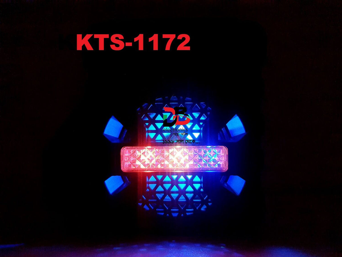 Wireless Bluetooth Speaker 3" KTS-1172 Speaker With Microphone System (Only Service Warranty: 02 Years)