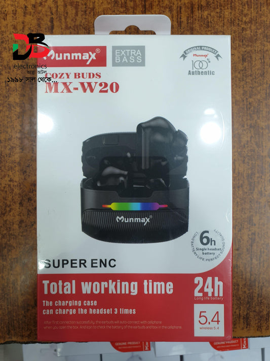 Earbuds Munmax MX-W20 TWS Wireless Earbuds.
