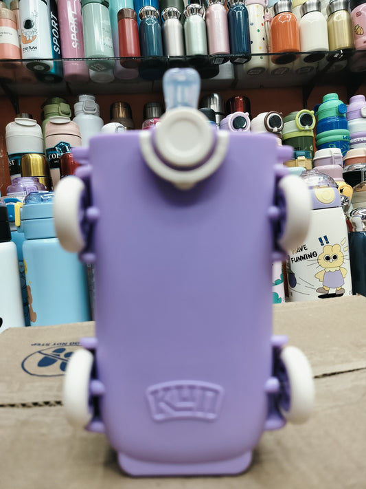 Cute Water Bottle with Cartoon Car Water Bottles