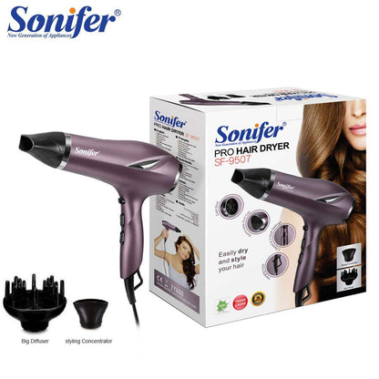 Hair Dryer Sonifer Pro Professional Motor1800 W SF-9509 Warranty: 01Year & Service Warranty: 03 Years.