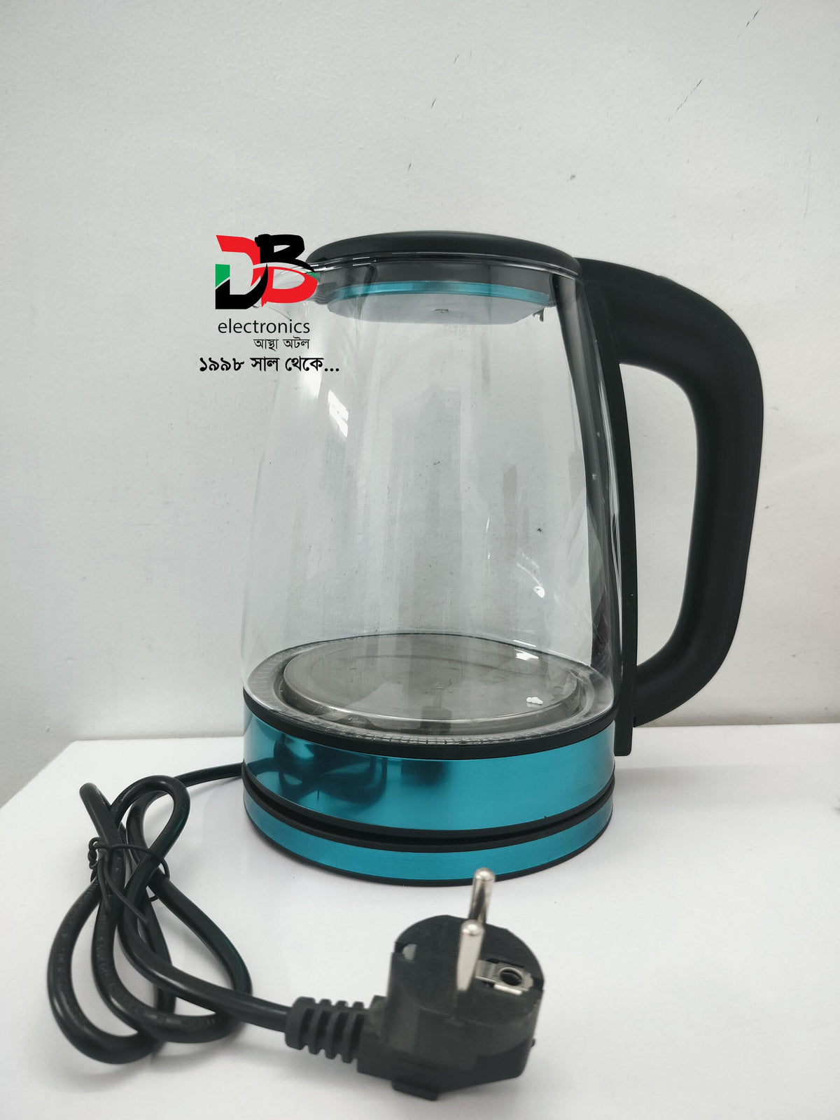 Electric Kettle Jaipaan ARE-015 2.0L Glass & Stainless Steel Cordless Kettle 1500W.