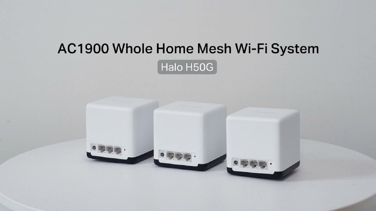 Router Mercusys Halo H50G Whole Home Mesh (3 pack) (Warranty: 02 Years, Service waranty: 05 Years)