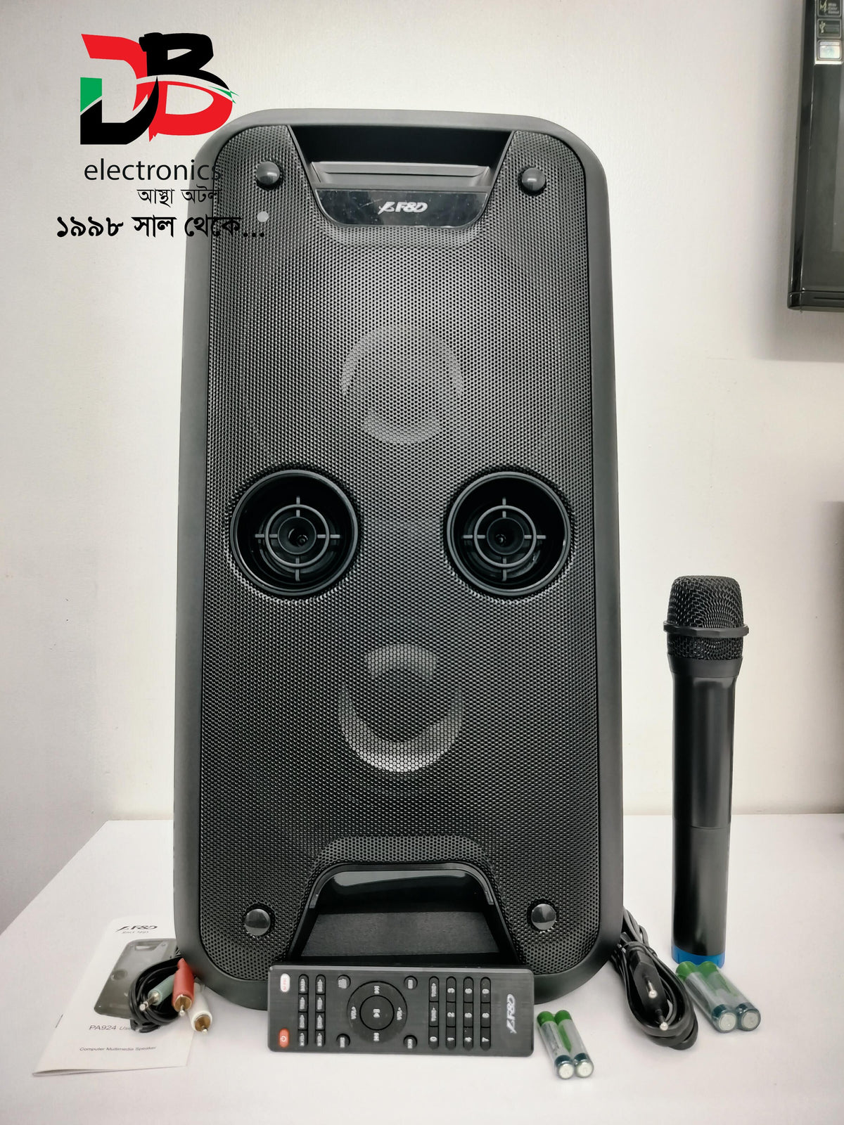 Speaker F&D Bluetooth Party with MIC PA924 Warranty: 01 Year Warranty.