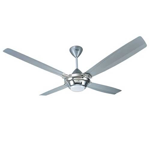 Ceiling Fan Click Radiant  56" (Metalic Silver) (Warranty: 7 Years, Service Warranty, Service 12 Years)