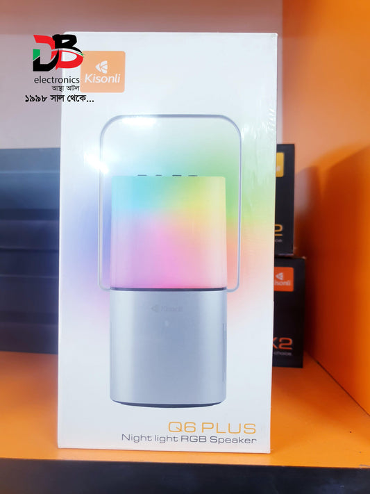 Speaker Kisonli Q6 Plus Night Light RGB. Service Warranty: 02 Years.