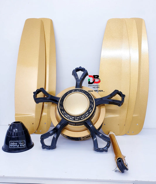 Ceiling Fan Pak Punjab Desire Off White Light Wood 56" Warranty 05 Years & Service Warranty 12 Years.