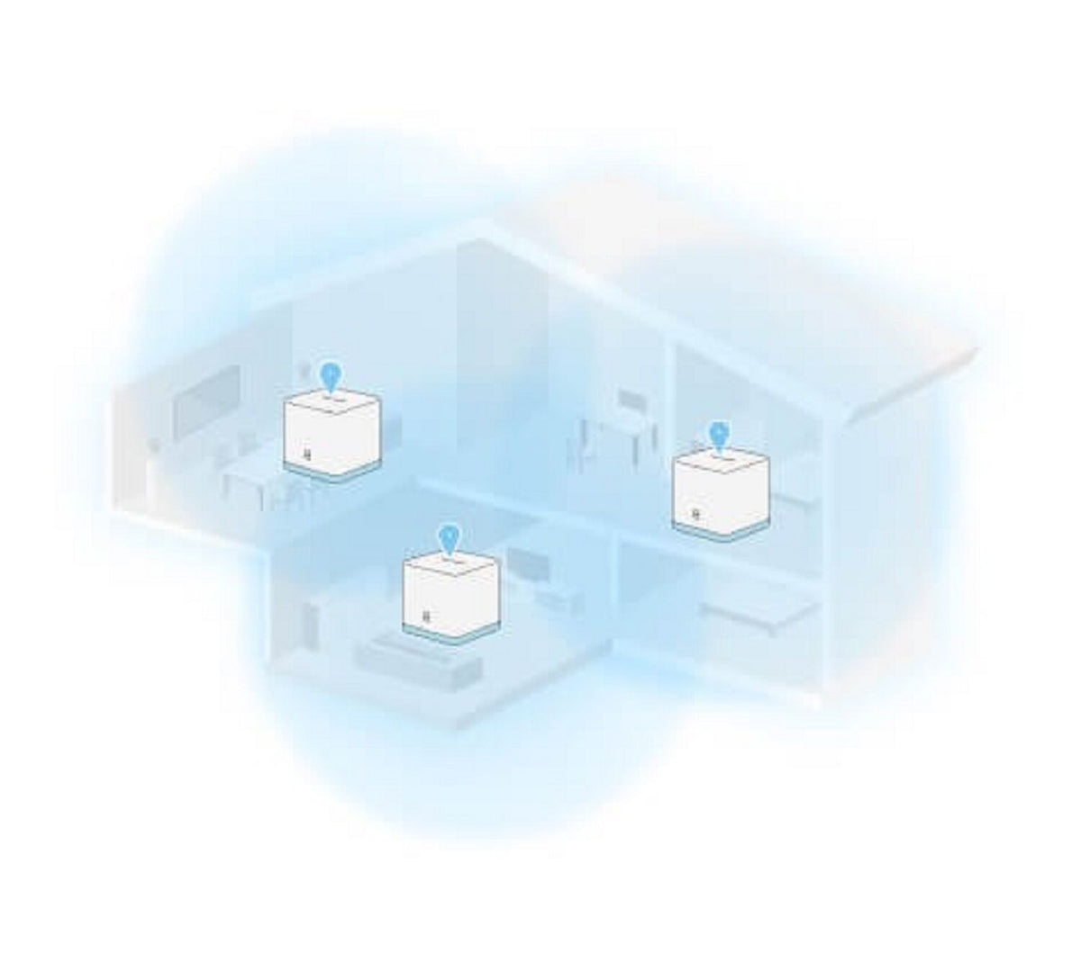 Router Mercusys Halo H50G Whole Home Mesh (3 pack) (Warranty: 02 Years, Service waranty: 05 Years)