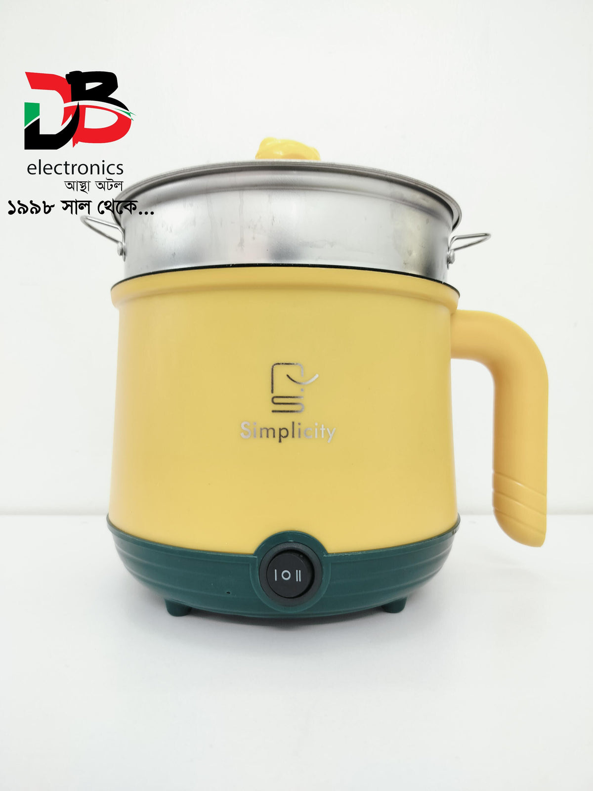 Mini Electric Multi Cooker 2L Non-stick Double Layer  Cooking Machine Hot Pot 220V , Service Warranty 02 Years.