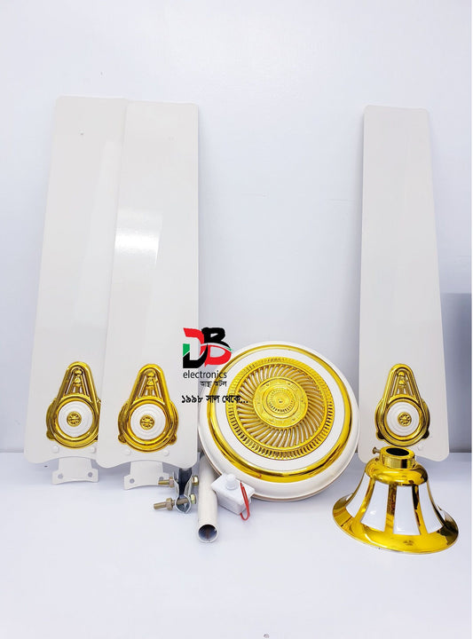 Ceiling Fan Kashmir Gold 56". Replacement Warranty: 07 Years, Service Warranty: 12 Years)