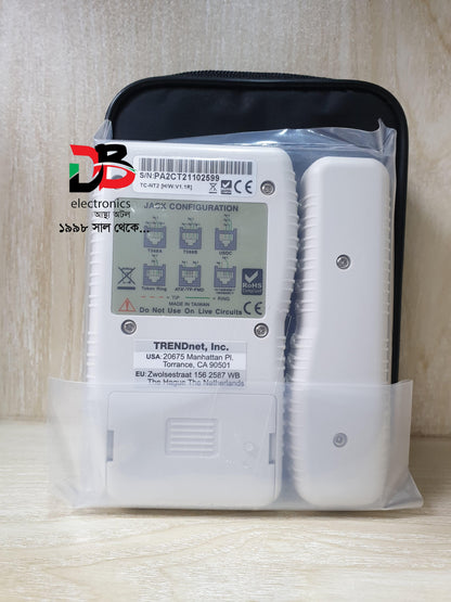 Network Cable Tester - TRENDNET TC-NT2 (With Black Bag)