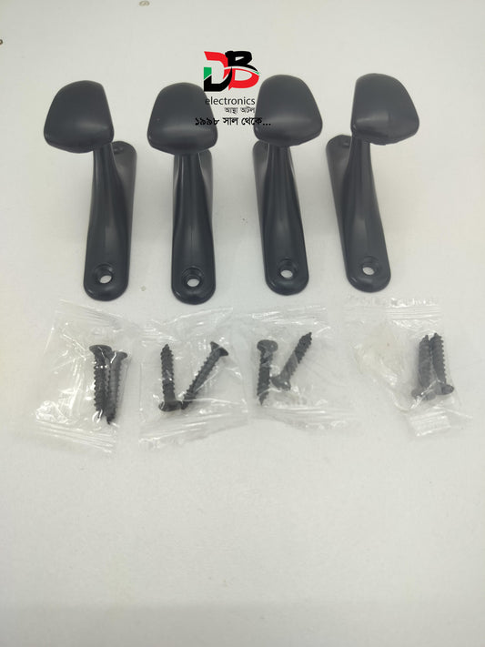 Stylish Wall Mounted Hooks Contemporary Metal Single Coat Hooks (4 Piece)